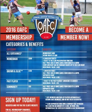 2016 Club Membership Now Open